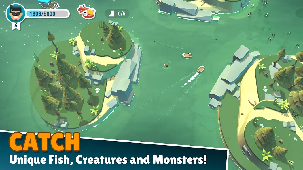 Creatures of the Deep: Fishing MOD APK — Много денег и без рекламы — скриншот 2 Creatures of the Deep: Fishing MOD APK — Много денег и без рекламы — скриншот 2