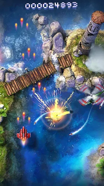 Скачать Sky Force 2014 на Android — Много денег и бесконечные жизни — скриншот 1