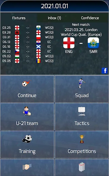 Скачать True Football National Manager — Много денег и бесплатные покупки — скриншот 1
