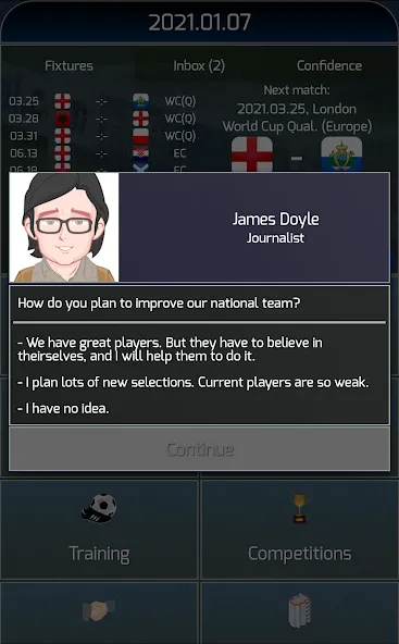 Скачать True Football National Manager — Много денег и бесплатные покупки — скриншот 2