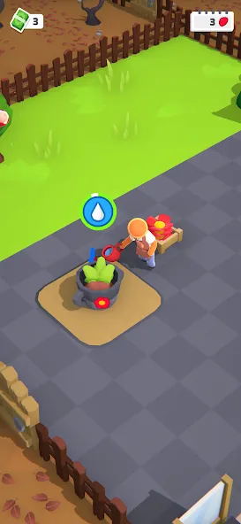 Скачать Flower factory tycoon на телефон — Много денег — скриншот 3