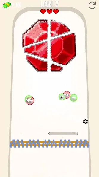 Скачать Saw Brick Crusher – Pong 3D (Мод: Много денег) на Андроид — скриншот 1