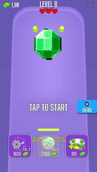 Скачать Saw Brick Crusher – Pong 3D (Мод: Много денег) на Андроид — скриншот 2