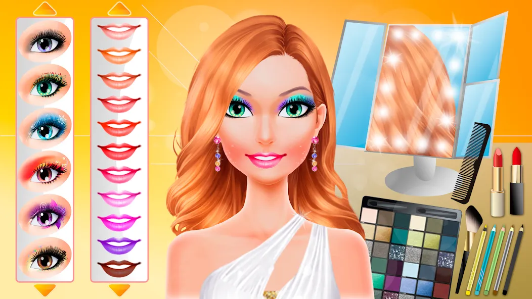 Скачать Makeup games makeover dress up — Модификация Всё открыто — скриншот 3
