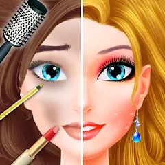 Скачать Makeup games makeover dress up — Модификация Всё открыто