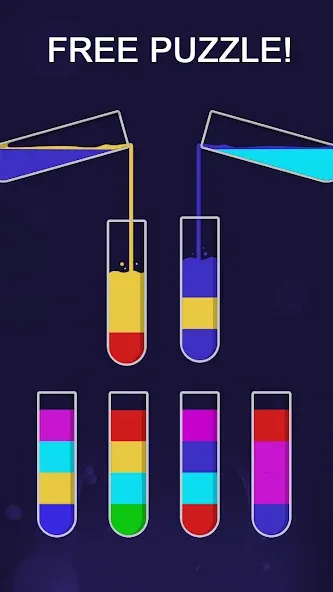 Скачать Color Sort Puzzle-Puzzle Game — Последняя версия (Много денег) — скриншот 5