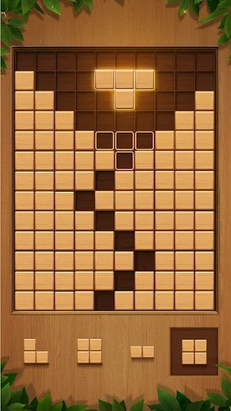 QBlock: Wood Block Puzzle Game — Взломанная версия (Без рекламы) — скриншот 1