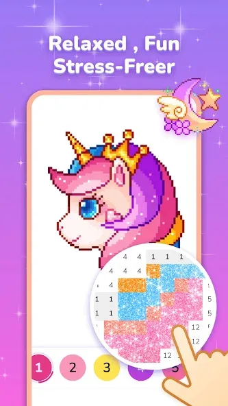 Pixel Coloring-Color by number на Андроид — Мод Все открыто — скриншот 3