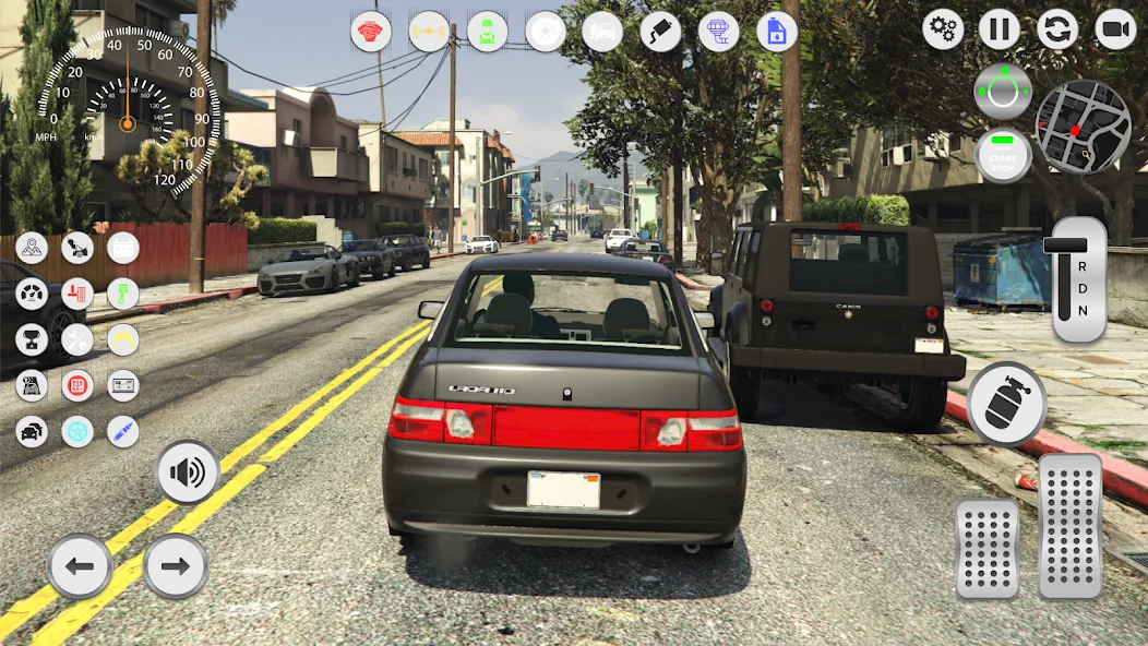 Скачать Lada 2110: Urban Simulator на телефон — Много денег — скриншот 2