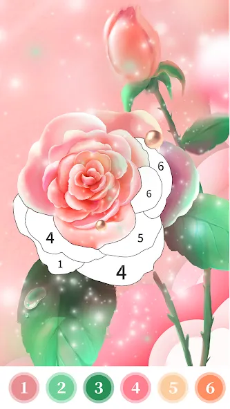 Скачать Rose Coloring Book Color Games на Android — Все разблокировано — скриншот 1