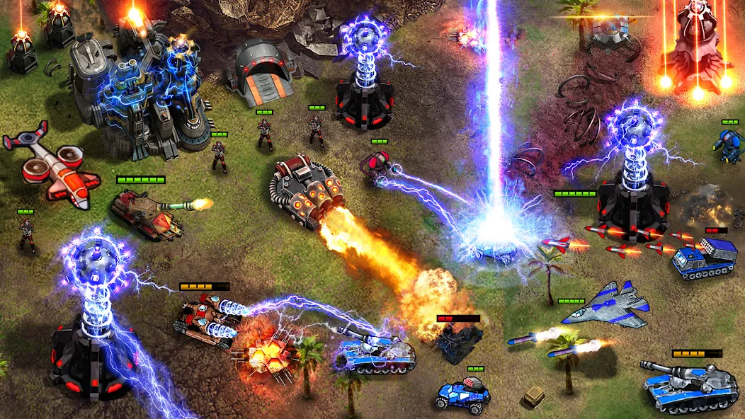 Скачать Command Generals RTS на телефон — Много денег и бесконечные ресурсы — скриншот 1