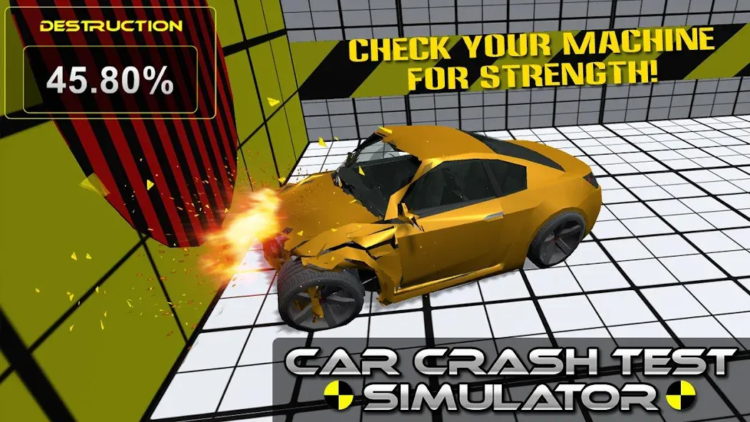 Car Crash Test Simulator MOD APK на Android — Много денег — скриншот 1 Car Crash Test Simulator MOD APK на Android — Много денег — скриншот 1