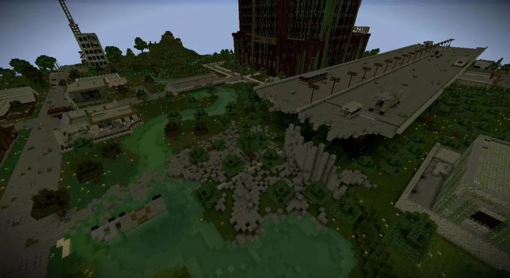 Zombie Apocalypse map for MCPE MOD APK на Android — Бессмертие и оружие — скриншот 3