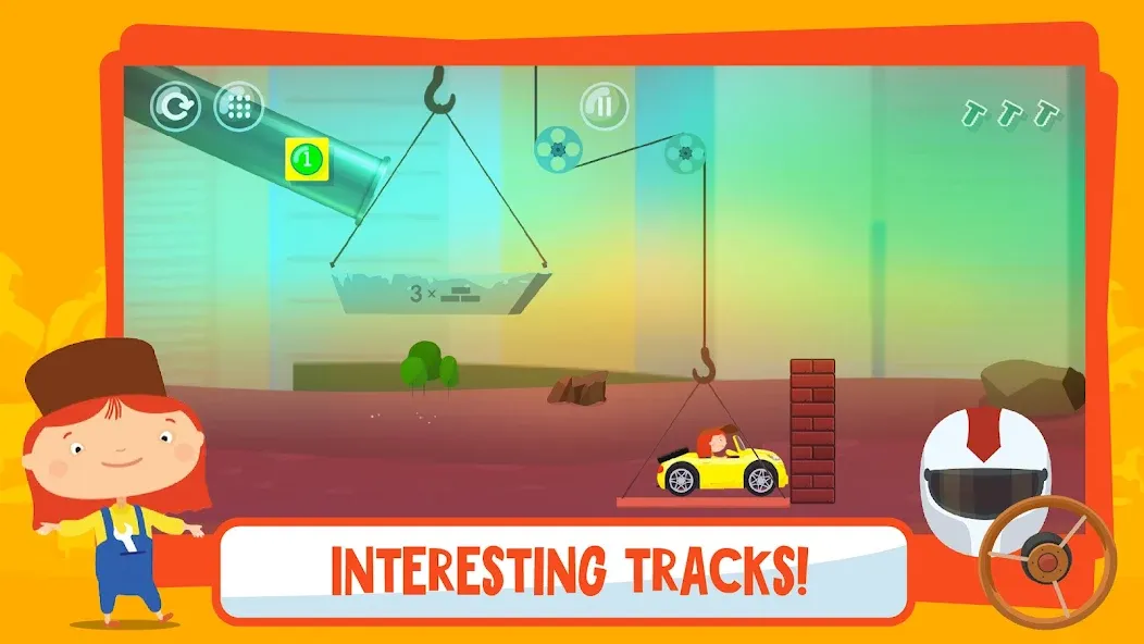 Скачать McWheelie logic games for kids — Модификация Все уровни разблокированы — скриншот 2