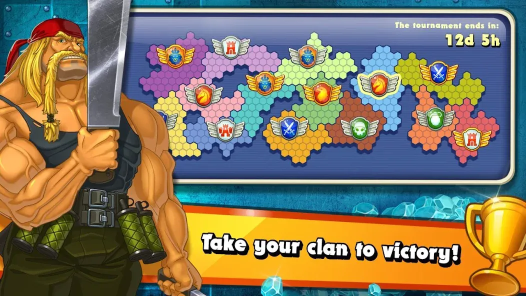 Скачать Jungle Heat: War of Clans — Бесконечные кристаллы и ресурсы — скриншот 1