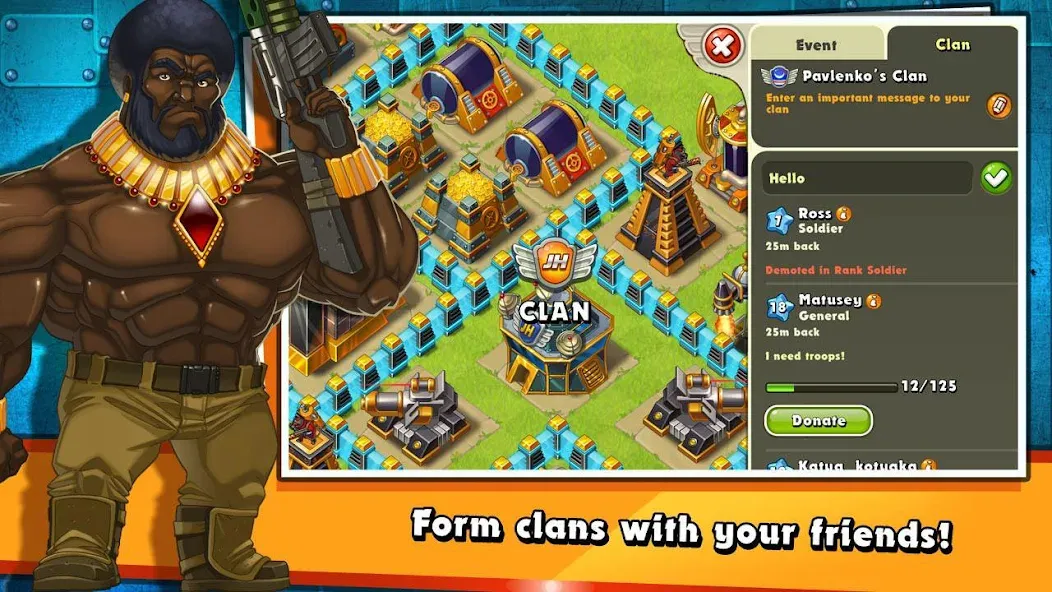Скачать Jungle Heat: War of Clans — Бесконечные кристаллы и ресурсы — скриншот 2