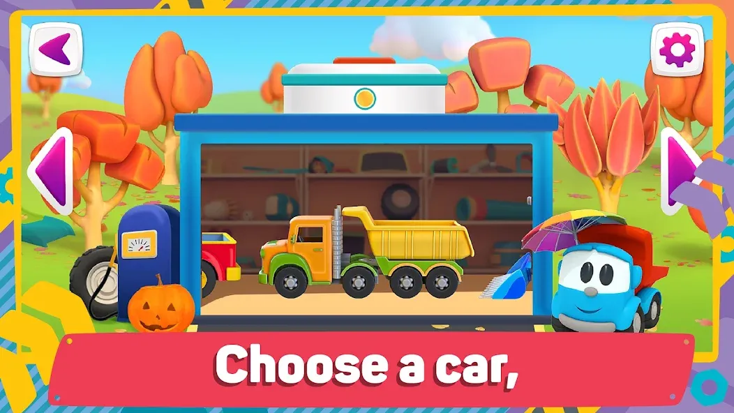 Скачать взломанную Leo 2: Puzzles & Cars for Kids — Все открыто — скриншот 4