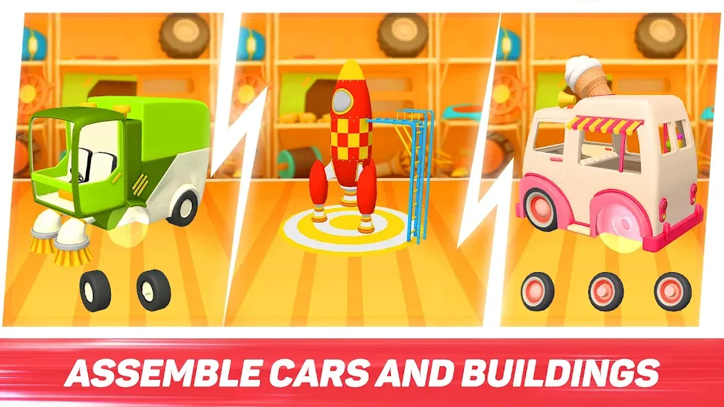 Скачать Leo Runner: car games for kids (Мод: Все машины разблокированы) на Андроид — скриншот 2