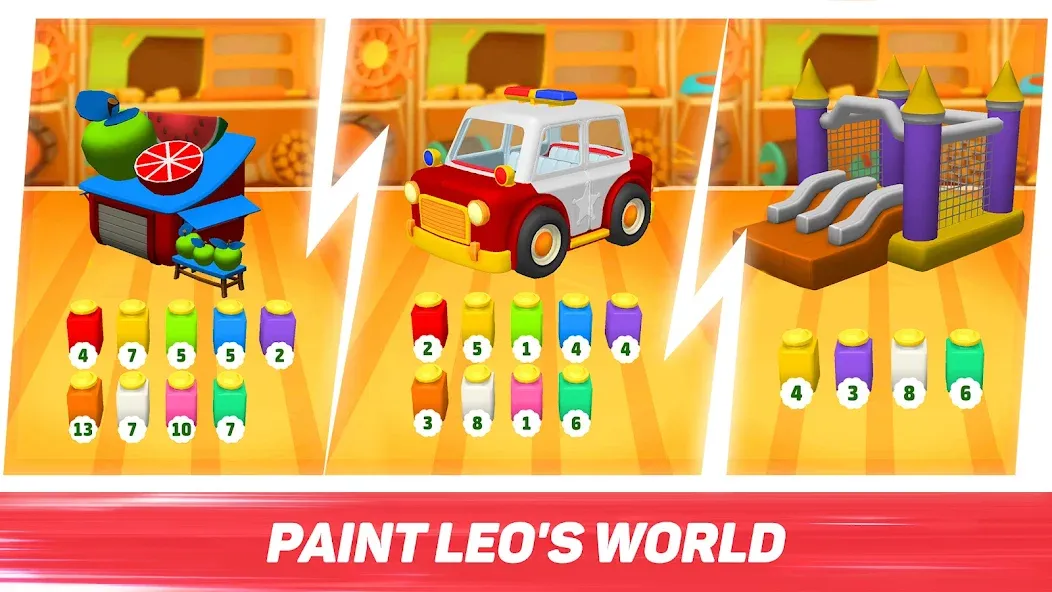 Скачать Leo Runner: car games for kids (Мод: Все машины разблокированы) на Андроид — скриншот 3