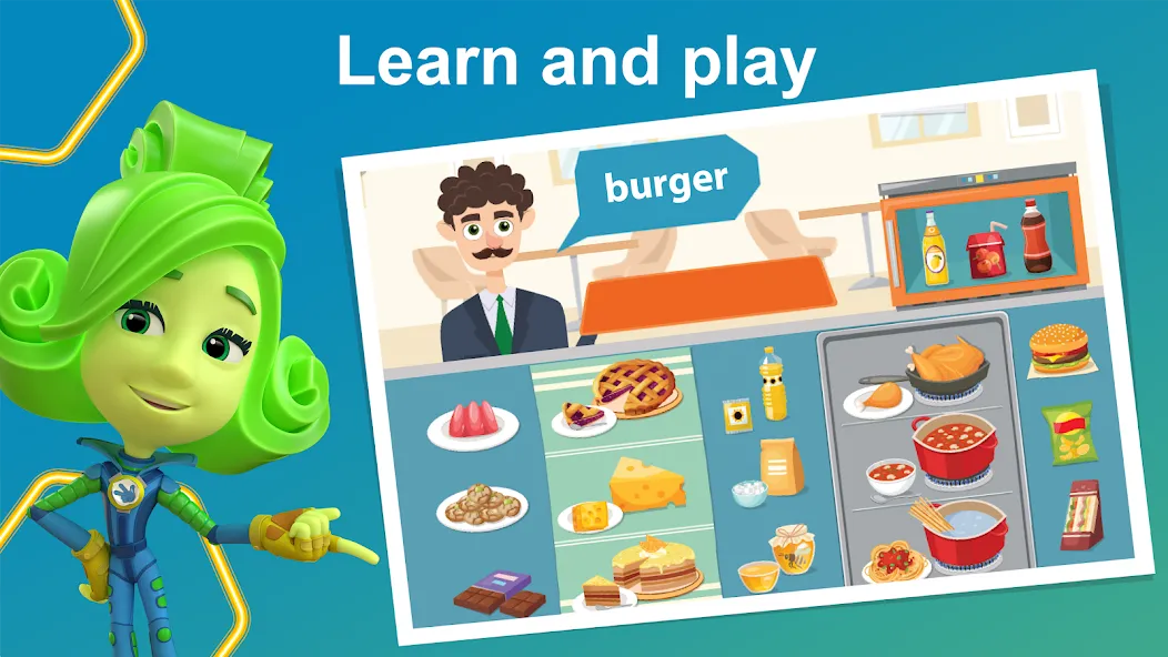 Взломанная English for Kids Learning game на Андроид — Все открыто — скриншот 2