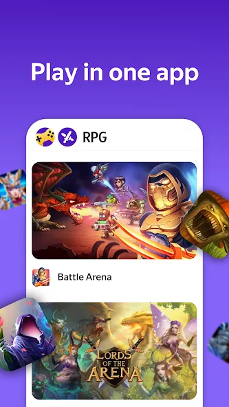 Yandex Games RPG and Role MOD APK — Много денег — скриншот 2