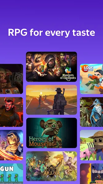 Yandex Games RPG and Role MOD APK — Много денег — скриншот 3