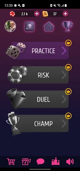 Farkle Pro - 10000 dice game на Андроид — Мод Все кубики разблокированы — скриншот 1
