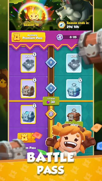 Rush Arena: PvP Tower Defense на Андроид — Мод Много денег и кристаллов — скриншот 4