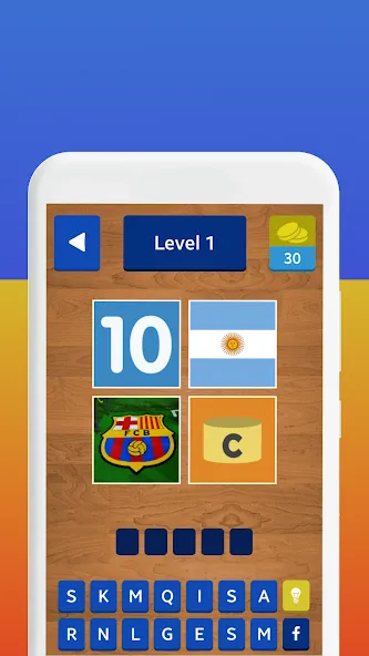 Скачать 4 Pics 1 Footballer на телефон — Много денег — скриншот 3 Скачать 4 Pics 1 Footballer на телефон — Много денег — скриншот 3