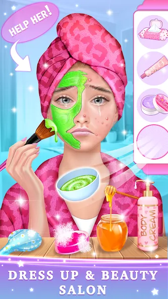 Скачать взлом BFF Makeover - Spa & Dress Up на Андроид — Всё открыто — скриншот 1