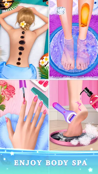 Скачать взлом BFF Makeover - Spa & Dress Up на Андроид — Всё открыто — скриншот 2
