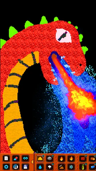 SandBox: Powder Simulator — Мод: Все разблокировано — скриншот 2 SandBox: Powder Simulator — Мод: Все разблокировано — скриншот 2