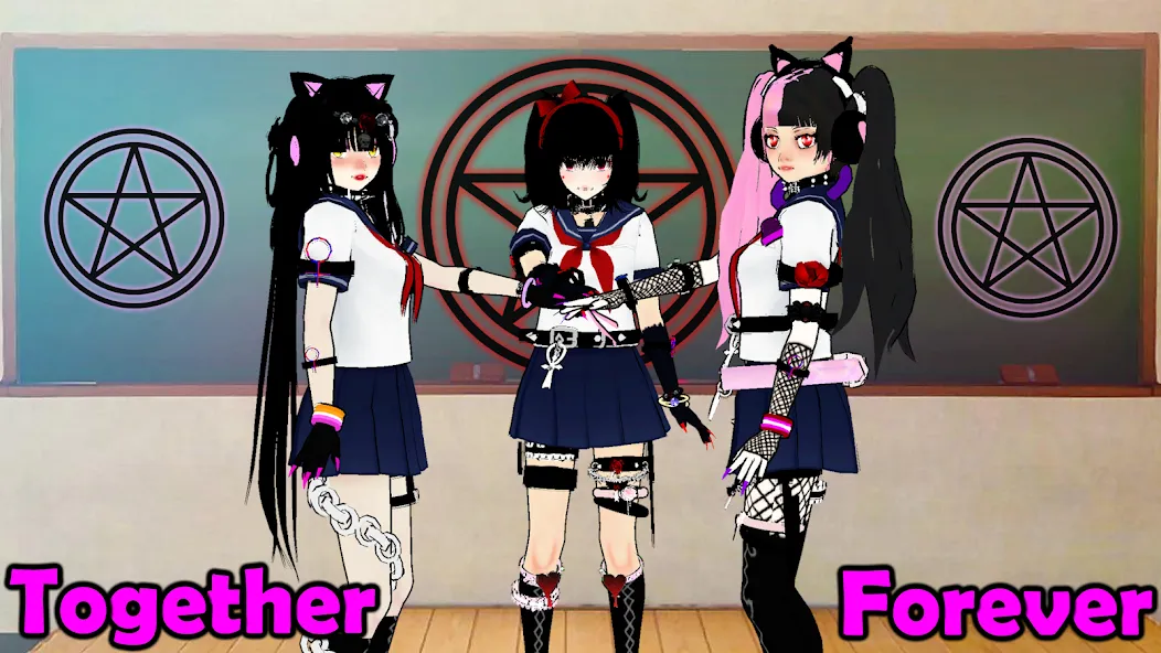 SchoolGirl AI 3D Anime Sandbox — Много денег и всё разблокировано — скриншот 2