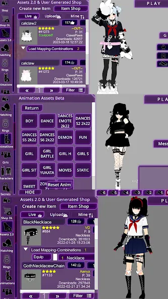SchoolGirl AI 3D Anime Sandbox — Много денег и всё разблокировано — скриншот 4