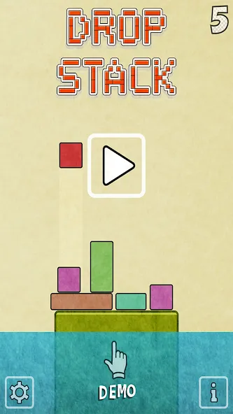 Скачать Drop Stack Block Stacking Game — Модификация Много денег — скриншот 1