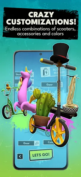 Скачать Touchgrind Scooter с модом — Всё открыто и без рекламы — скриншот 5