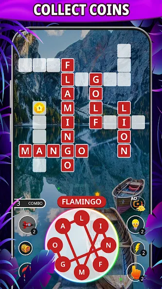 Скачать Word connect: word search game на телефон — Много подсказок — скриншот 2 Скачать Word connect: word search game на телефон — Много подсказок — скриншот 2