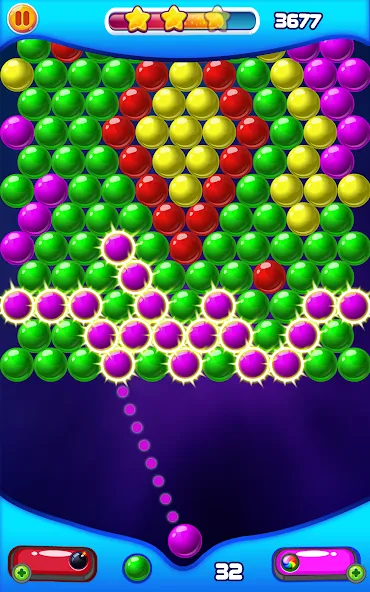 Bubble Shooter 2 (Мод Много жизней и без рекламы) — скриншот 4 Bubble Shooter 2 (Мод Много жизней и без рекламы) — скриншот 4