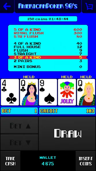 American Poker 90's Casino (Мод Много денег) — скриншот 2