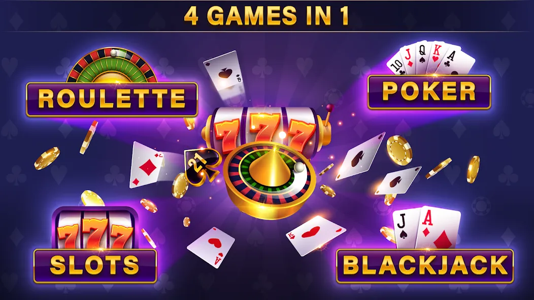 Casino All Star: Poker & Slots MOD APK — Много денег — скриншот 1