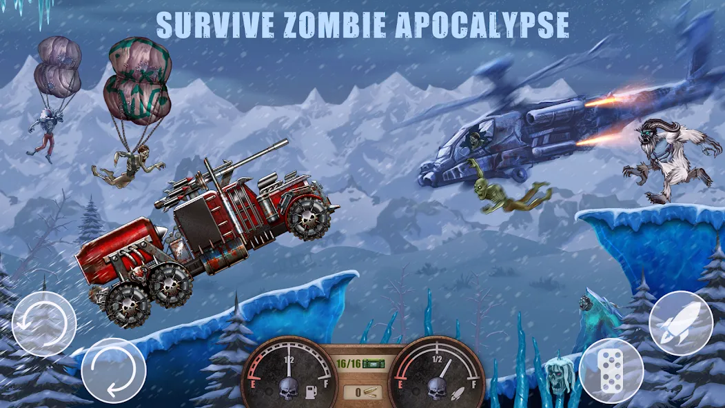 Скачать Zombie Hill Racing: Earn Climb на Андроид — Много денег — скриншот 2
