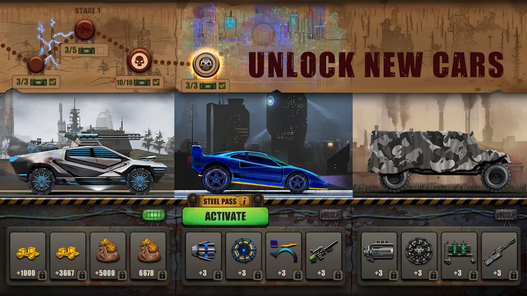 Скачать Zombie Hill Racing: Earn Climb на Андроид — Много денег — скриншот 5