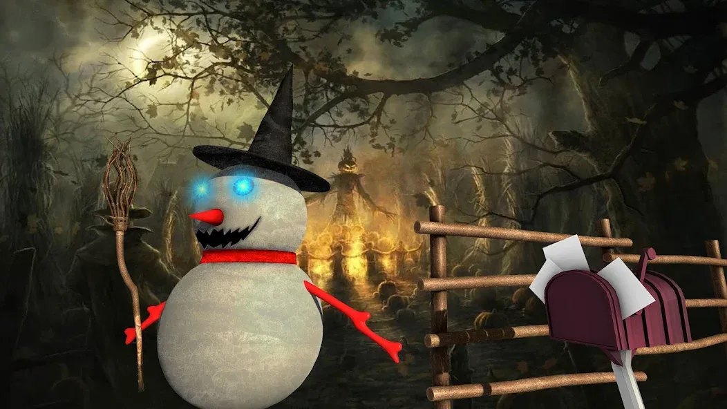 Evil Scary Snowman Games 3d на Андроид — Много денег — скриншот 2