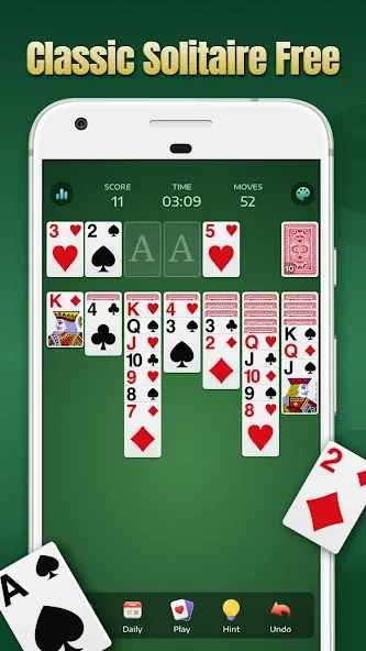 Solitaire - Classic Card Games — Мод: Без рекламы — скриншот 1