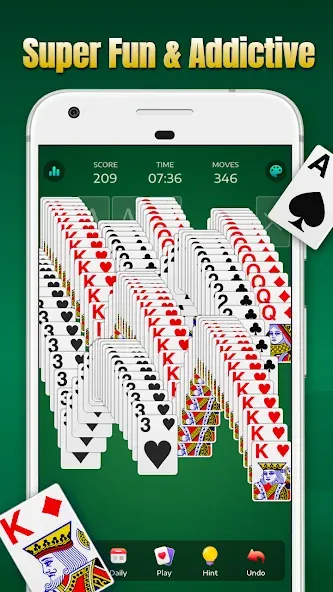 Solitaire - Classic Card Games — Мод: Без рекламы — скриншот 2