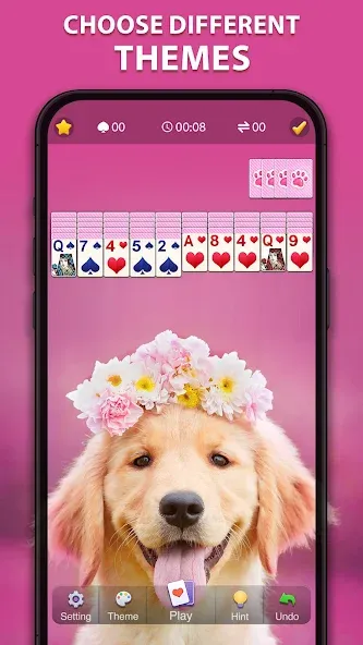 Spider Solitaire Classic MOD — Без рекламы на Андроид — скриншот 2 Spider Solitaire Classic MOD — Без рекламы на Андроид — скриншот 2