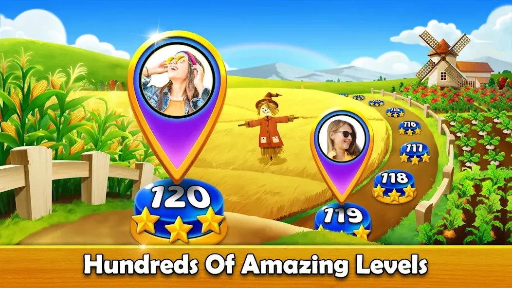 Скачать Solitaire Tripeaks - Farm Trip с модом — Много денег и без рекламы — скриншот 3