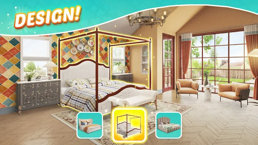 Solitaire Dream Decor — Мод: Много денег — скриншот 4