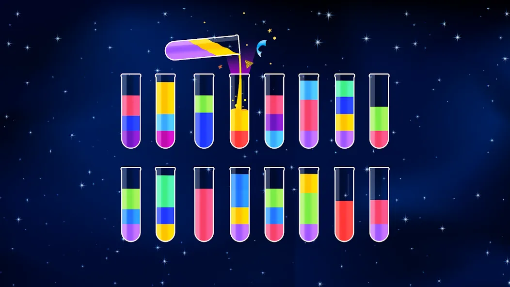 Скачать Water Sort Puzzle - Color Game — Модификация Много денег и без рекламы — скриншот 2 Скачать Water Sort Puzzle - Color Game — Модификация Много денег и без рекламы — скриншот 2