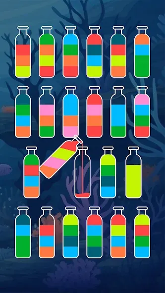 Скачать SortPuz: Water Sort Puzzle MOD APK — Много денег и без рекламы — скриншот 4 Скачать SortPuz: Water Sort Puzzle MOD APK — Много денег и без рекламы — скриншот 4